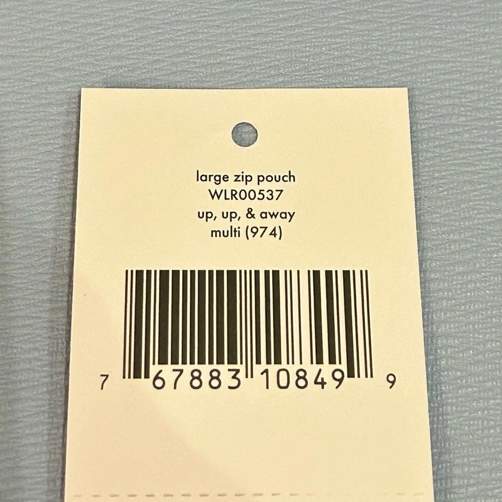 Kate spade Up,up and away large zip pouch